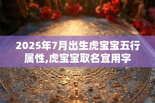 2025年7月出生虎宝宝五行属性,虎宝宝取名宜用字
