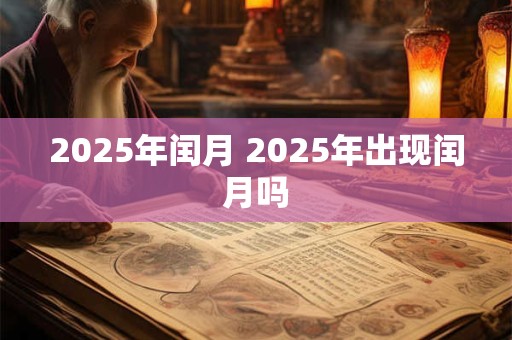 2025年闰月 2025年出现闰月吗