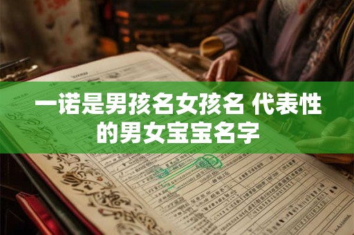 一诺是男孩名女孩名 代表性的男女宝宝名字