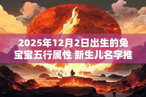 2025年12月2日出生的兔宝宝五行属性 新生儿名字推荐