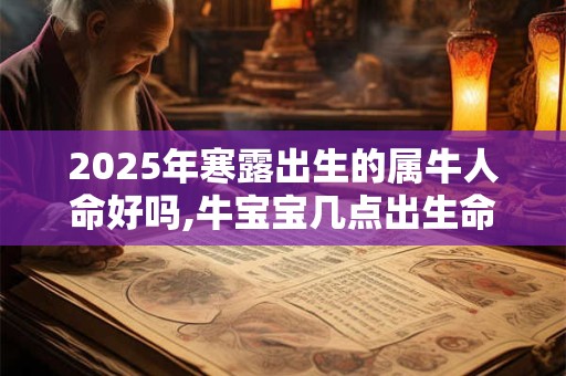 2025年寒露出生的属牛人命好吗,牛宝宝几点出生命最好？