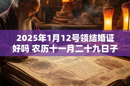 2025年1月12号领结婚证好吗 农历十一月二十九日子好吗