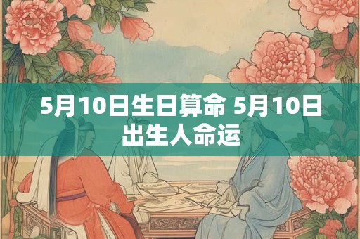 5月10日生日算命 5月10日出生人命运