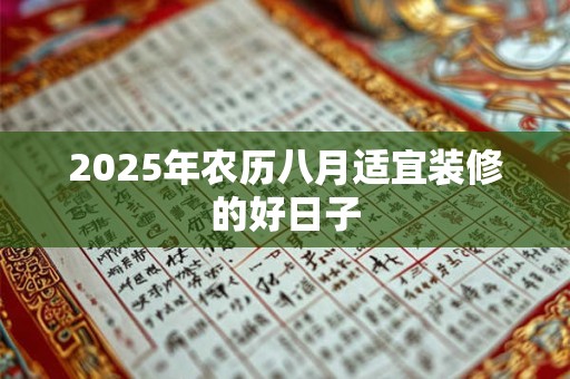 2026年农历八月适宜装修的好日子 2026年农历八月适宜装修的好日子