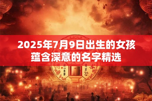 2025年7月9日出生的女孩蕴含深意的名字精选