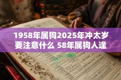 1958年属狗2025年冲太岁要注意什么 58年属狗人逢龙年运气如何