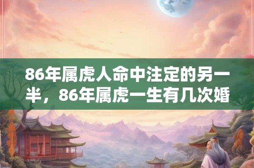 86年属虎人命中注定的另一半，86年属虎一生有几次婚姻？