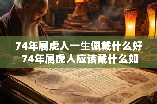 74年属虎人一生佩戴什么好 74年属虎人应该戴什么如何选择合适的饰品