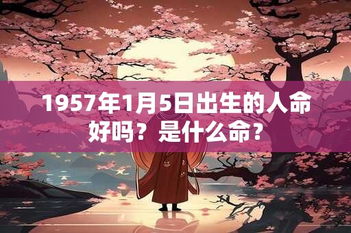 1957年1月5日出生的人命好吗？是什么命？