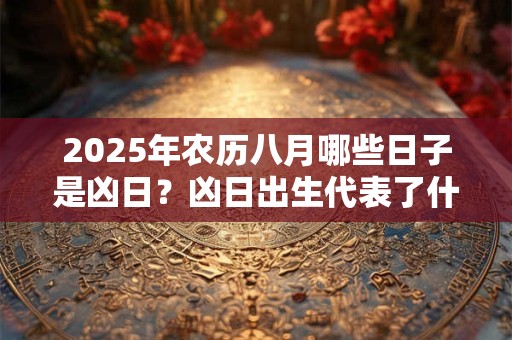 2025年农历八月哪些日子是凶日?凶日出生代表了什么 2025年农历八月哪些日子是凶日?凶日出生代表了什么
