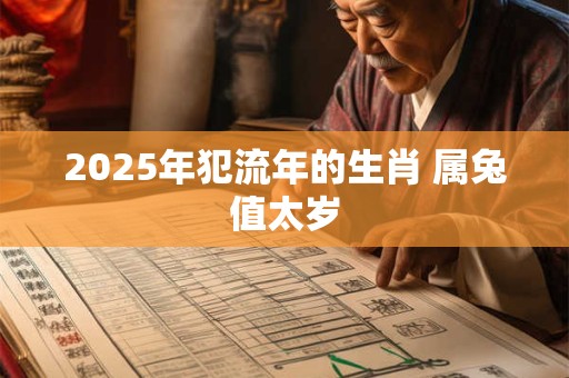 2025年犯流年的生肖 属兔值太岁
