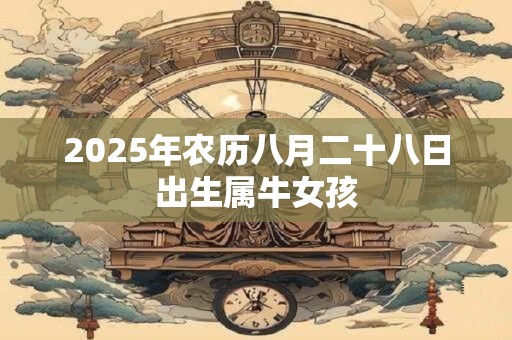 2025年农历八月二十八日出生属牛女孩