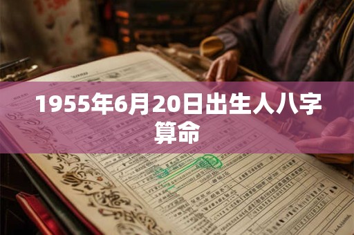 1955年6月20日出生人八字算命