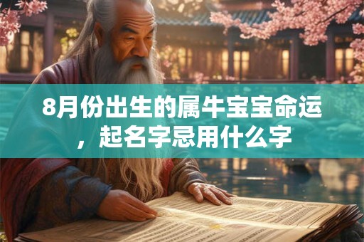 8月份出生的属牛宝宝命运，起名字忌用什么字