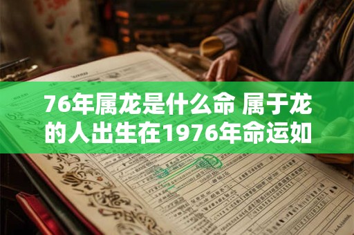 76年属龙是什么命 属于龙的人出生在1976年命运如何