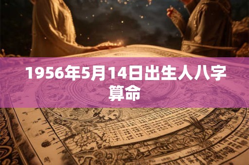 1956年5月14日出生人八字算命