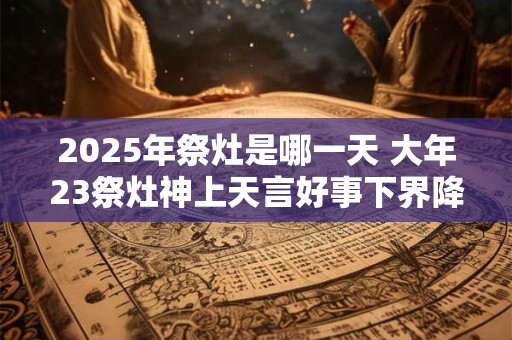 2025年祭灶是哪一天 大年23祭灶神上天言好事下界降吉祥