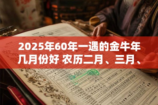2025年60年一遇的金牛年几月份好 农历二月、三月、六月
