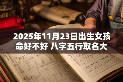 2025年11月23日出生女孩命好不好 八字五行取名大全