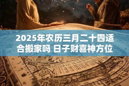 2025年农历三月二十四适合搬家吗 日子财喜神方位