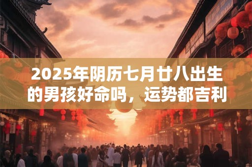 2025年阴历七月廿八出生的男孩好命吗，运势都吉利吗？