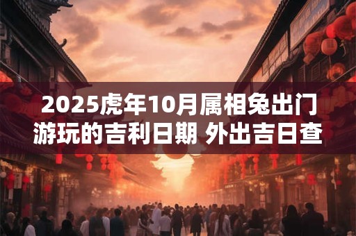 2025虎年10月属相兔出门游玩的吉利日期 外出吉日查询 2025虎年10月属相兔出门游玩的吉利日期 外出吉日查询