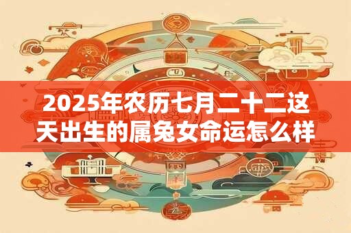 2025年农历七月二十二这天出生的属兔女命运怎么样