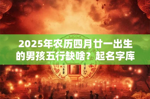 2025年农历四月廿一出生的男孩五行缺啥？起名字库分享