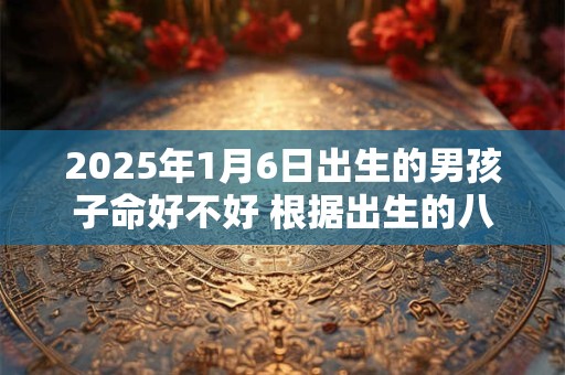 2026年1月6日出生的男孩子命好不好 根据出生的八字取名字