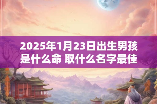 2025年1月23日出生男孩是什么命 取什么名字最佳