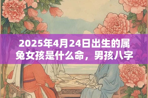 2025年4月24日出生的属兔女孩是什么命，男孩八字命运分析