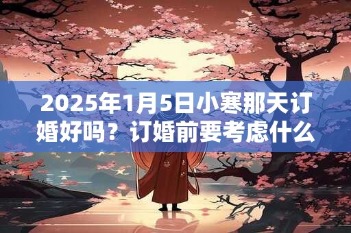 2025年1月5日小寒那天订婚好吗?订婚前要考虑什么? 2025年1月5日小寒那天订婚好吗?订婚前要考虑什么?