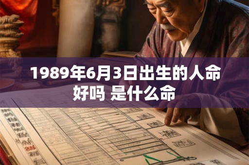1989年6月3日出生的人命好吗 是什么命