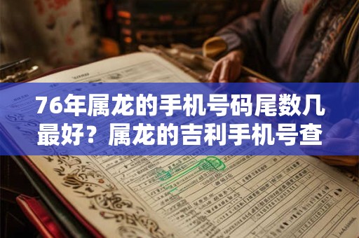 76年属龙的手机号码尾数几最好？属龙的吉利手机号查询