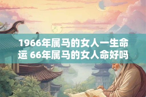 1966年属马的女人一生命运 66年属马的女人命好吗