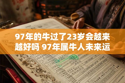 97年的牛过了23岁会越来越好吗 97年属牛人未来运势