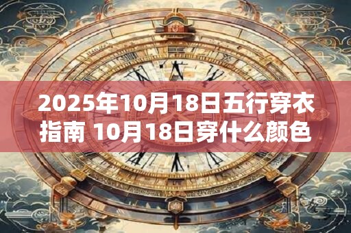 2025年10月18日五行穿衣指南 10月18日穿什么颜色衣服