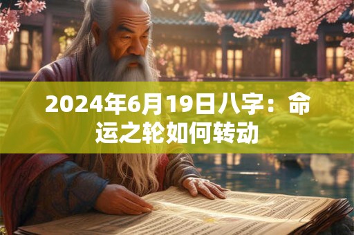 2024年6月19日八字：命运之轮如何转动