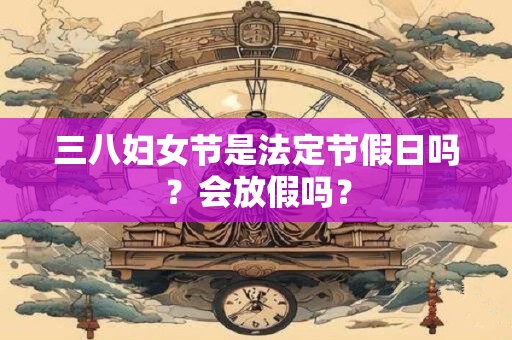 三八妇女节是法定节假日吗?会放假吗? 三八妇女节是法定节假日吗?会放假吗?