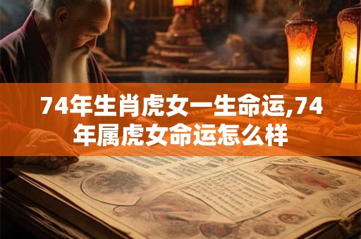 74年生肖虎女一生命运,74年属虎女命运怎么样