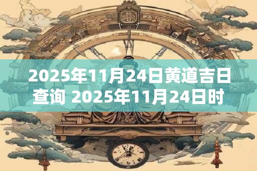 2025年11月24日黄道吉日查询 2025年11月24日时辰吉凶