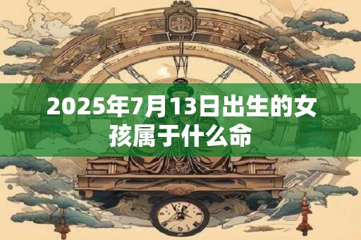 2025年7月13日出生的女孩属于什么命 2025年7月13日出生的女孩属于什么命