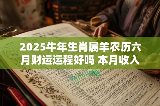 2025牛年生肖属羊农历六月财运运程好吗 本月收入会增加