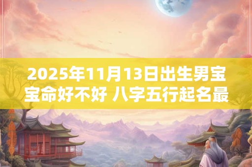 2025年11月13日出生男宝宝命好不好 八字五行起名最全款
