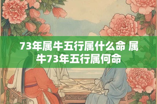 73年属牛五行属什么命 属牛73年五行属何命