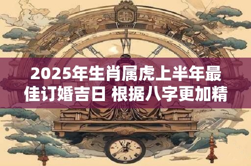 2025年生肖属虎上半年最佳订婚吉日 根据八字更加精准