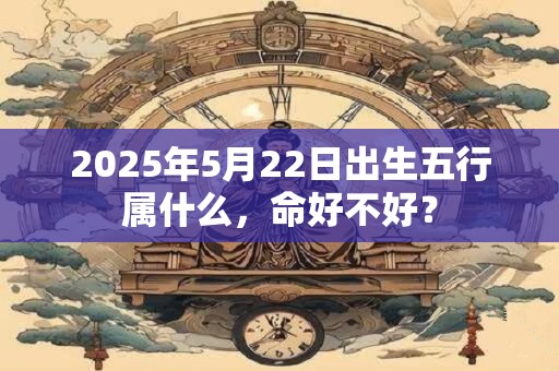 2025年5月22日出生五行属什么,命好不好? 2025年5月22日出生五行属什么,命好不好?