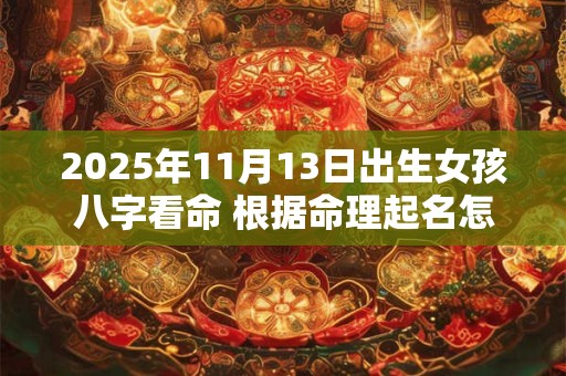 2025年11月13日出生女孩八字看命 根据命理起名怎么取