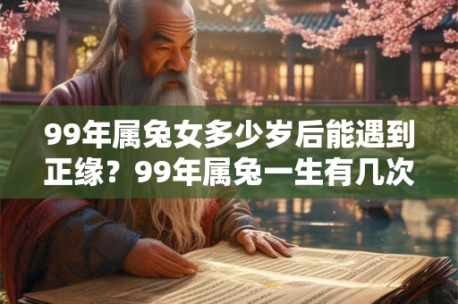 99年属兔女多少岁后能遇到正缘？99年属兔一生有几次婚姻？