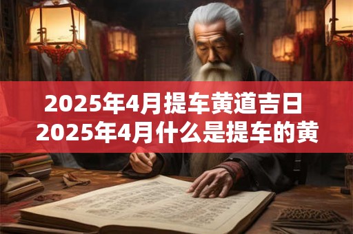 2025年4月提车黄道吉日 2025年4月什么是提车的黄道吉日